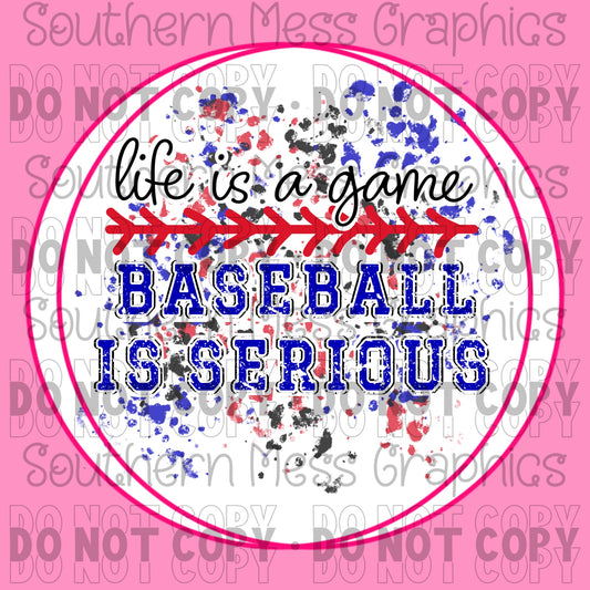 Baseball is Serious- PNG